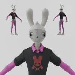 Guggimon Lowpoly RIgged