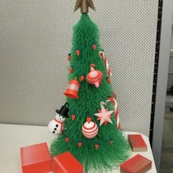 Hairy Christmas Tree and Ornaments
