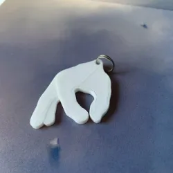 Hand Circle Keychain