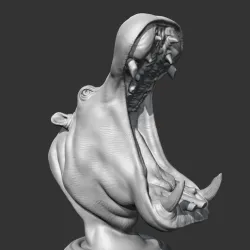 Hippo Head AM11 3D print model