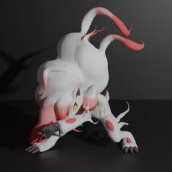Hisuian Zoroark pokemon 3D print model