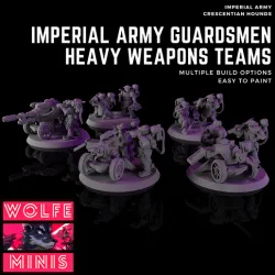 Imperial Army Guardsmen - Heavy Weapons Team