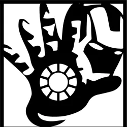 IRON MAN STENCIL