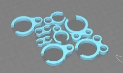 Karting Hoses Support Clip Kit 19 and 30 mm - 8 and 10 mm