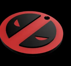 key ring/ keychain Deadpool (emblem)