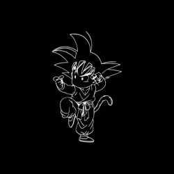 kid Goku dragon ball wall art