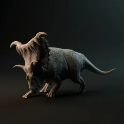 Kosmoceratops angry 1-35 scale pre-supported dinosaur