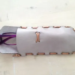 leather soft glass case