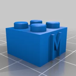 Lego Block with M
