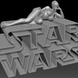 LEIA SEXY SLAVE 3D print model