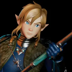 Link - Zora Armor (The Legend of Zelda Breath of the Wild)