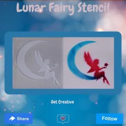 Lunar Fairy Stencil