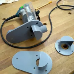 Makita RT0700 Katsu baseplate with dust collector
