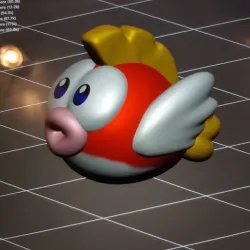 Mario fanart enemy fish