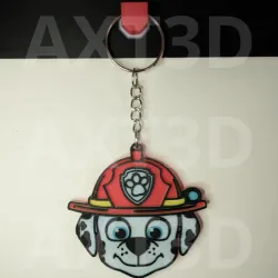 Marshall Paw Patrol keychain