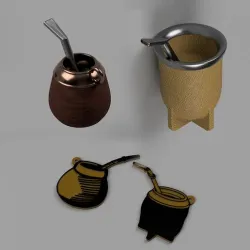 Matecitos Keychain kit x 4 ,