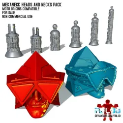 Mekaneck Heads and Necks for Motu Origins