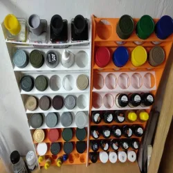 Modular scale model paint rack