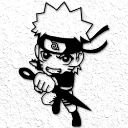 Naruto Uzumaki wall art shippuden akatsuki chibi anime wall décor