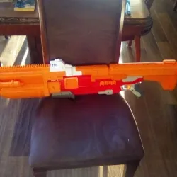 Nerf Mega shotgun into Halo shotgun