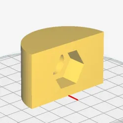 Parametric Half Moon Nut Insert