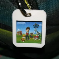 Photo frame keychain