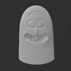 Pickle Rick Head Bust