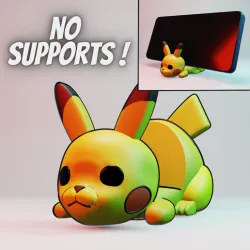 PIKACHU CELL PHONE HOLDER - KEY CHAIN