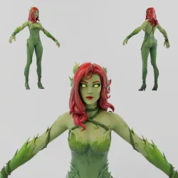 Poison Ivy Lowpoly Rigged