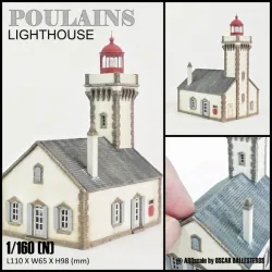POULAINS LIGHTHOUSE - N (1/160) SCALE MODEL LANDMARK