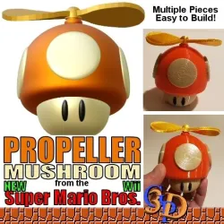 Propeller Mushroom Flyer Power Up from New Super Mario Bros for Wii Nintendo