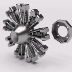 RC radial engine