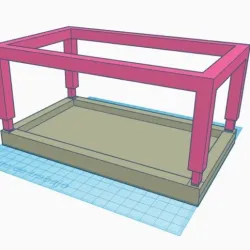 recessed cube table