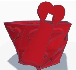 Rechargable LED Heart Planter