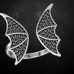 Ring bat with diamonds 144