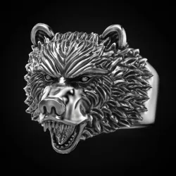 Ring bear head