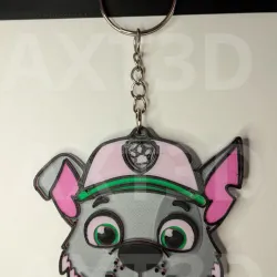 Rocky Paw Patrol keychain