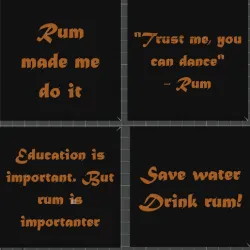 Rum coaster - Multicolor