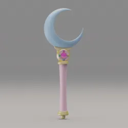 Sailor Moon - Moon Stick - Crystal Series version