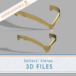 Sailor moon tiaras | Manga & anime version 3D files
