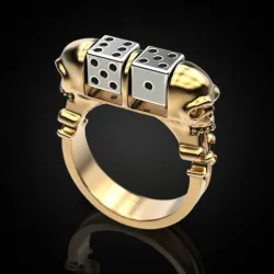 Skull Dice Ring