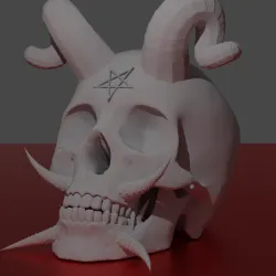 Skull satan devil