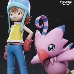 Sora and Biyomon - Digimon