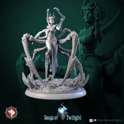 Spider Goddess Lerath 32mm and 75mm pre-supported