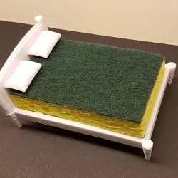 Sponge Bed with Pillows