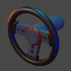 STEERING WHEEL RETRO STYLE HOTWHEELS