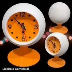 TABLE CLOCK 70'S RETRO POP! - Commercial license
