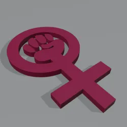The Venus female symbol - Happy Women's Day