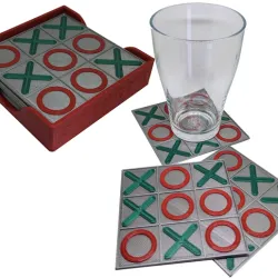 TIC-TAC-TOE coaster (also multicolored for e.g. X1 with AMS)