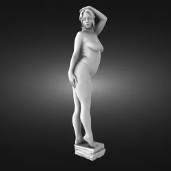 Topless plus size model